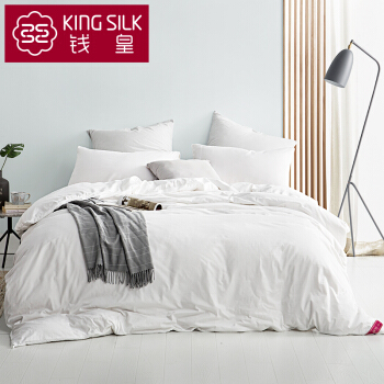 KING SILKは芯100%桑糸布团夏凉に温度調節されてかけられます。布団四季子母は優良品質の長い糸で固められています。陽春白雪シルクの正味重量は3 kgです。白200 x 230 cmです。