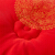 【京D配送】雅瑞思結婚祝の冬に厚い布団ダンブをプレストして、赤い祝いをする布団の逸品の真綿布団の花好月円-大紅200*230 cm(3 kg)