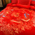 牧洛家纺冬はダブの结婚を祝うに厚くされ、芯の大きな赤い色の活性プリントの全绵に厚い羽毛ダブの布団竜飞凤舞220*240 cm(10斤)を加えます。