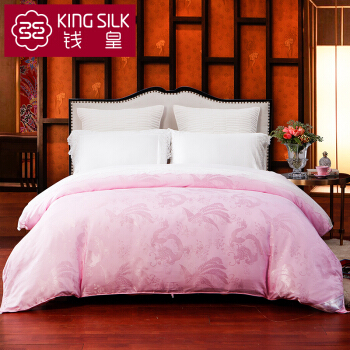 KING SILKは芯家纺によって100%桑蚕糸团夏は春と秋にかけて选ばれます。双宮繭蚕長糸結婚祝は龍鳳呈祥蚕糸浄重1+2斤200 x 230 cmです。