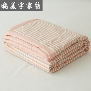 日本式无印ウォーカー绵布団は夏に薄い温度调节で挂けられます。シトは薄いです。ダンベルは芯蜜粉小格220*240 cmダンベル温度調節でかけられます。