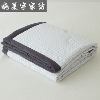 日本式无印ウォーカー绵布団は夏に薄い温度调节で挂けられます。シトは薄いです。ダンベルは芯白格200*230 cmダンベル温度調節でかけられます。